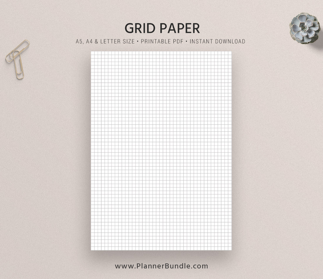 basic pages dot grid grid lined paper notebook a4 letter size a5 printable planner inserts planner template planner design plannerbundle com