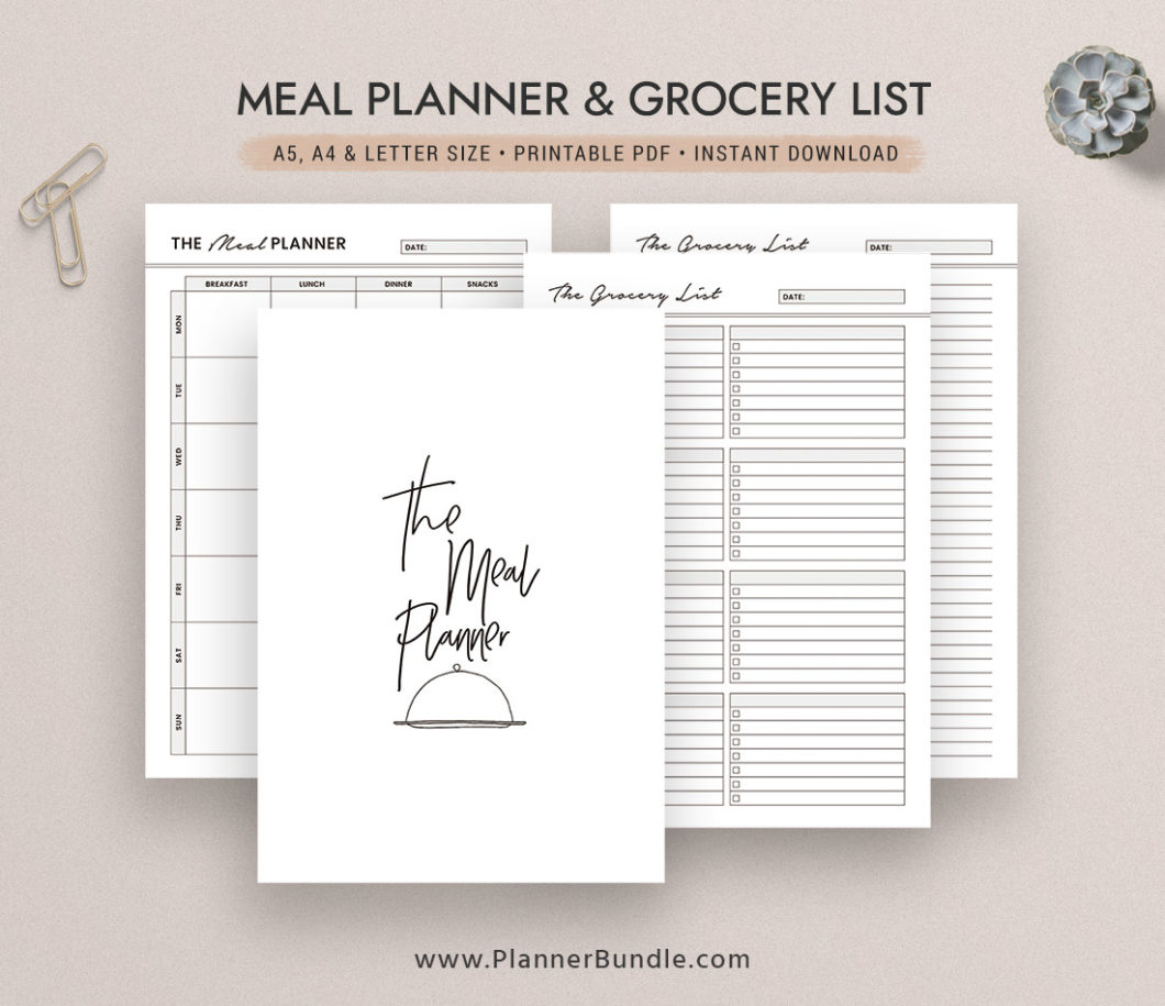 Planner Templates – A4, A5, Letter Size – PlannerBundle.com