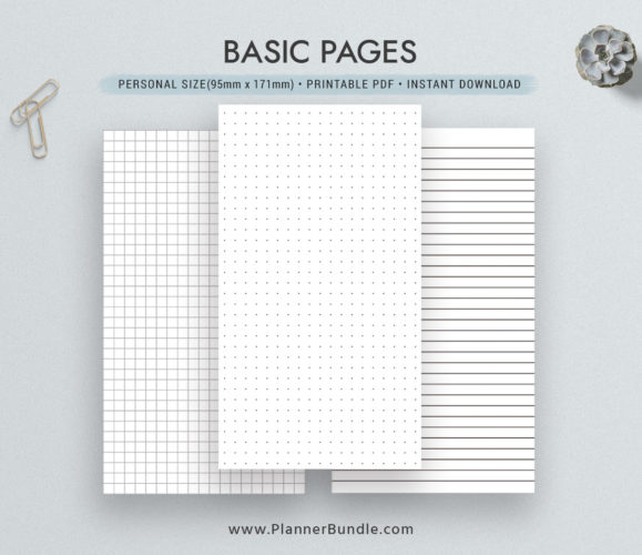 Planner Templates – Personal Size – PlannerBundle.com